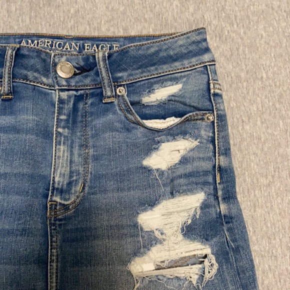 AE Ne(x)t Level High Waisted Denim Mini Skirt - Picture 3 of 6